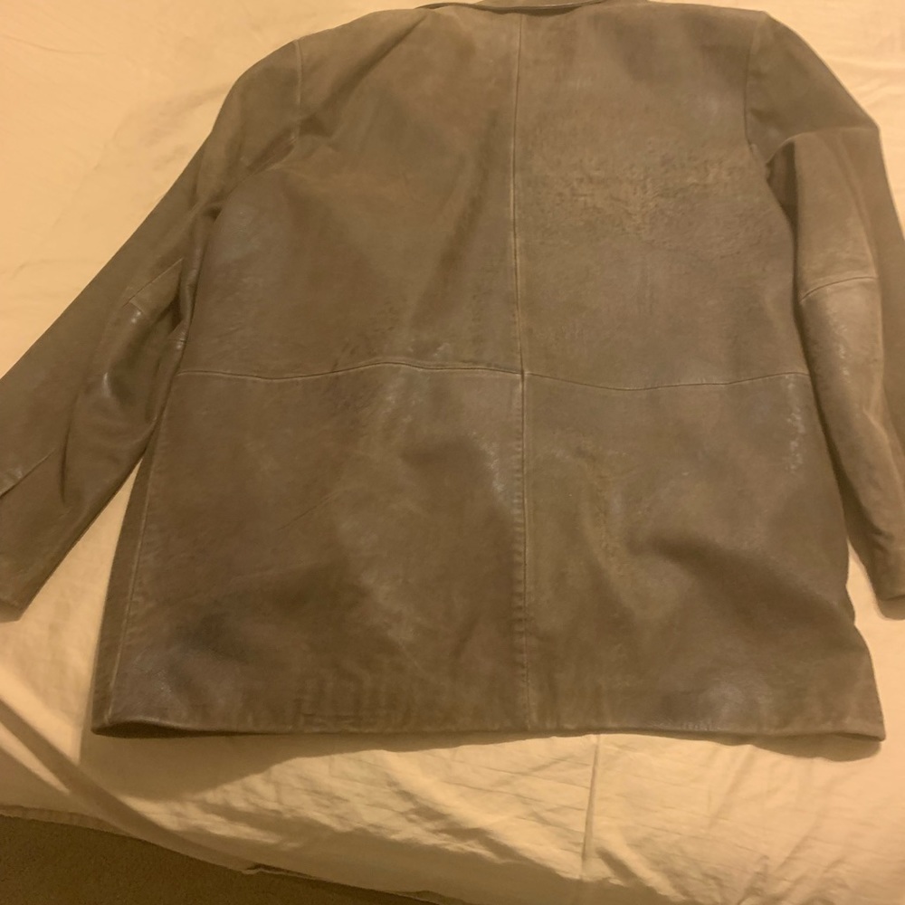 Mens Nubuck Suede Leather Coat (Used)